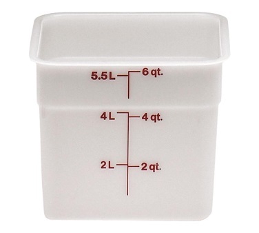 CM 6SFSP 6 QUART POLY SQUARE CONTAINER   6EA/CS